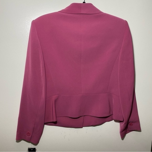 Kasper ASL Blaser Jacket w/ Button Down Font and Collar. Size 12P Color: Pink - Picture 7 of 15